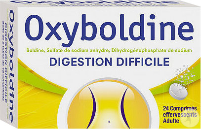 Oxyboldine Digestion Difficile Sans Sucre Adultes Goût Anis 24 Comprimés Effervescents