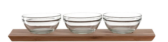 montana Dipschälchen :BRUNCH 4-teilig Holz/Glas
