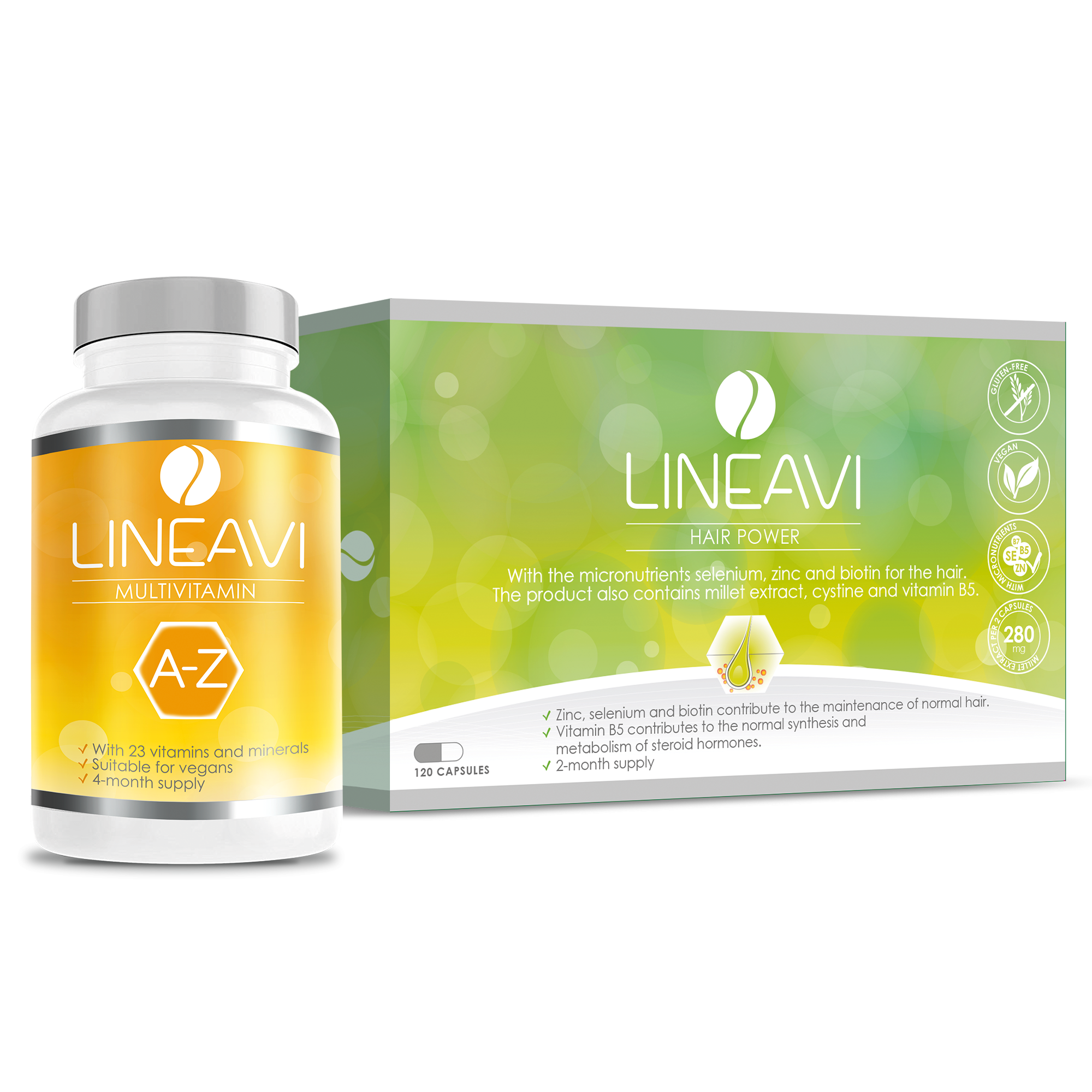 LINEAVI Power-Duo: Haarkraft & Multivitamin