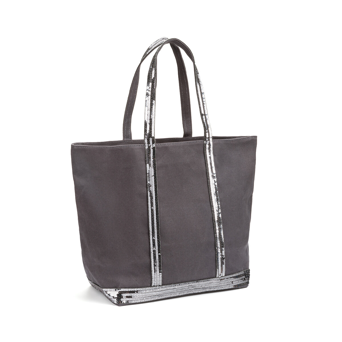 VANESSA BRUNO<br>Bolsa tamanho G em algodão com zíper