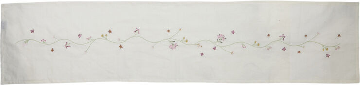 Speedtsberg Bordløber m/broderi 40x160cm bomuld/hør