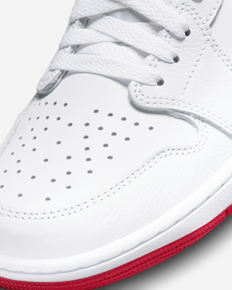 Chaussures Nike Air Jordan 1 Low OG Blanc & Rouge pour homme
