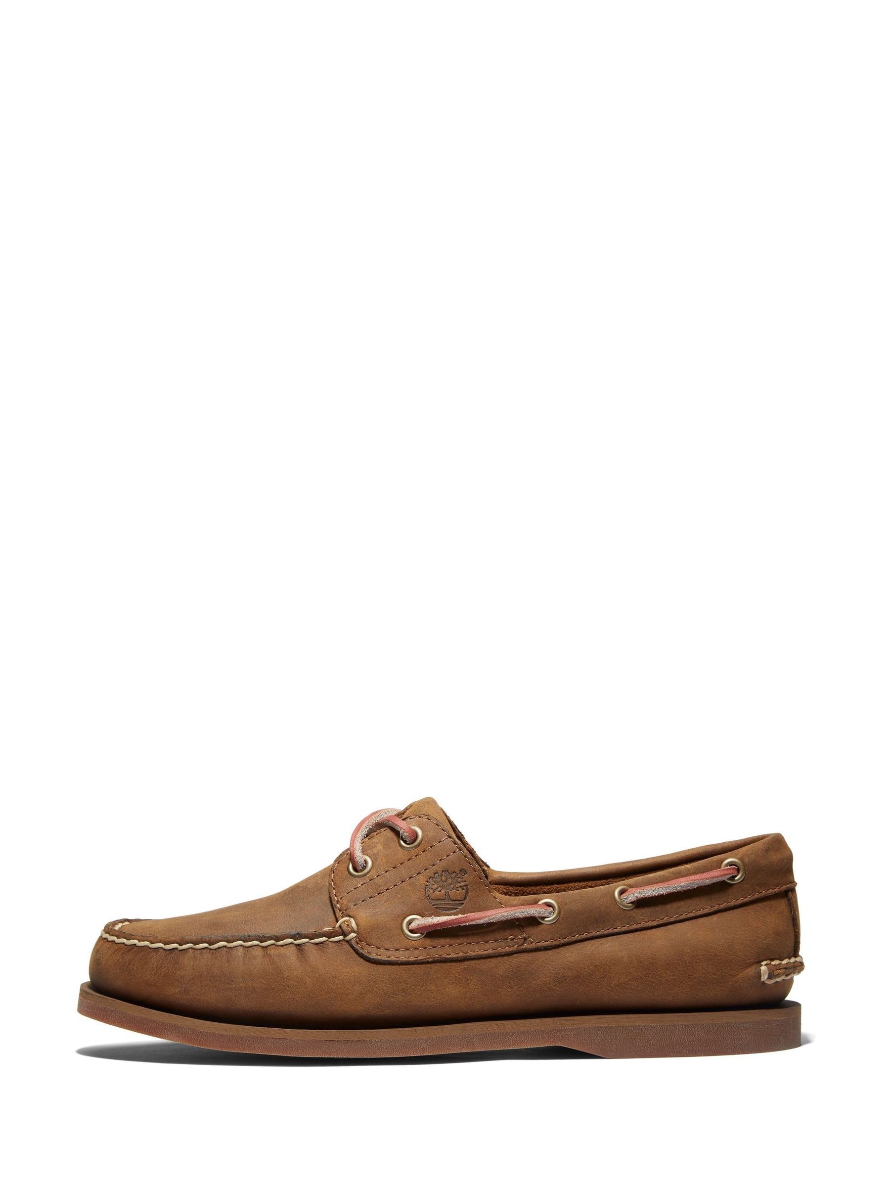 Bruin - Timberland klassieke 2-oogjes bootschoenen