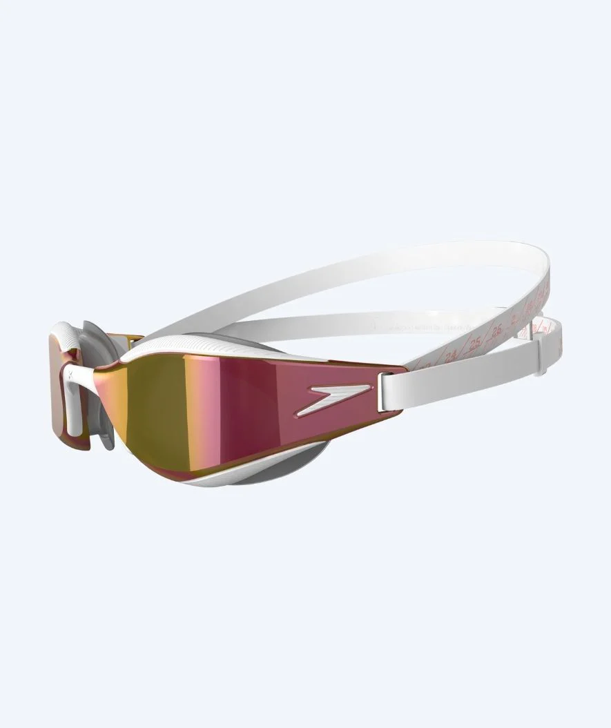 Speedo Elite svømmebriller - Fastskin Hyper Elite Mirror - Guld/hvid