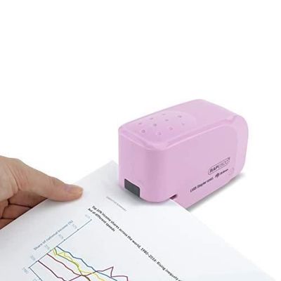Rapesco - Agrafeuse électrique 626EL - piles/USB - rose - capacité de 15 feuilles - agrafes 26/6