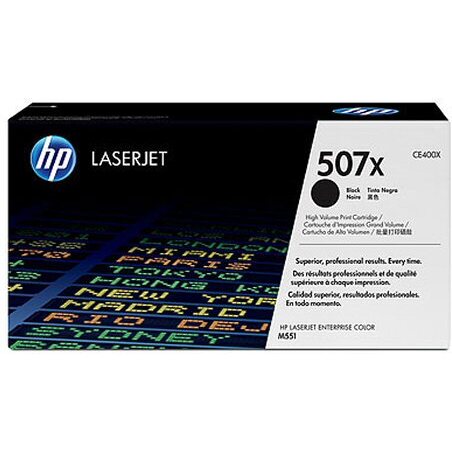 HP 507X - CE400X toner haute capacité noir pour imprimante laser