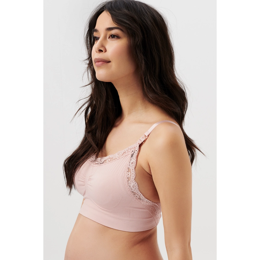 Noppies Nahtloser Still-BH Seamless nursing bra lace Pale Mauve