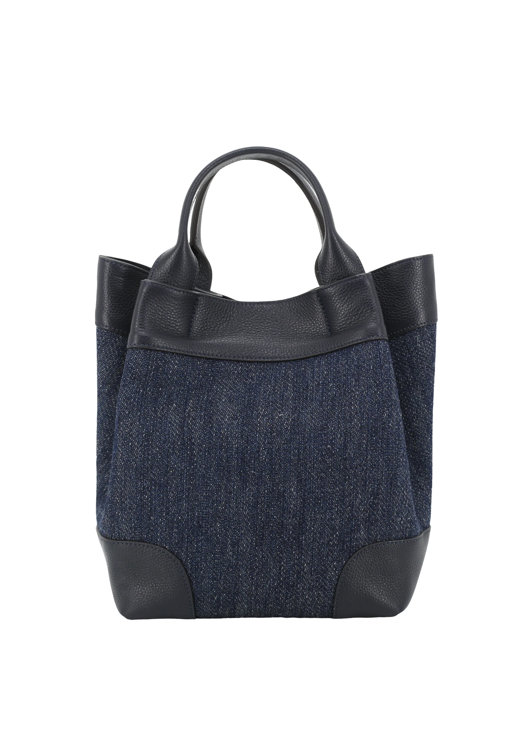 Shopper ESSENTIAL medium Leather Denim Wool Standard