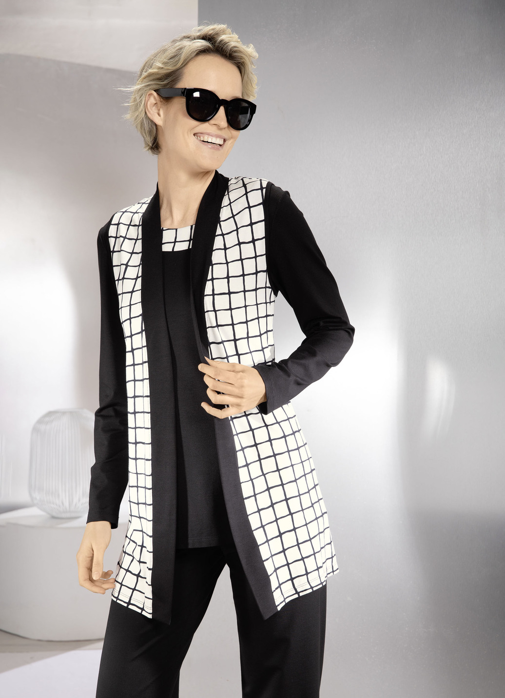 2-teiliges Set bestehend aus Weste und Shirt