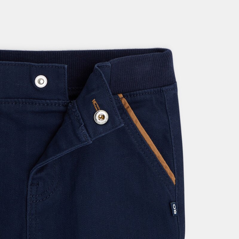 Pantalon worker en twill bleu bébé garçon Bleu