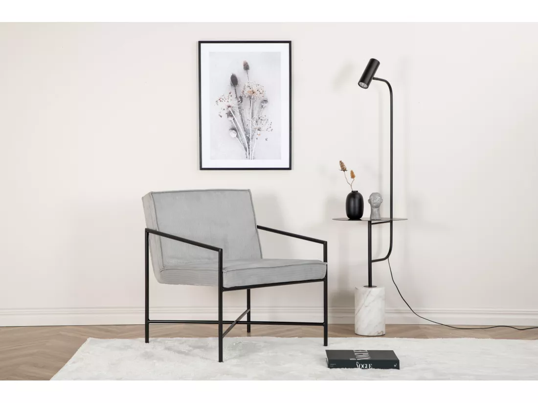 Fauteuil RAKEL AC 1NOS 66x65x78 Gris
