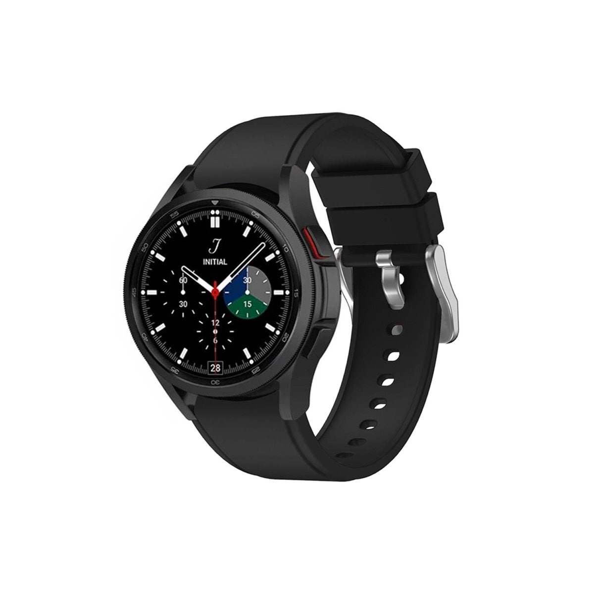 Sport armbånd till Samsung Galaxy Watch 4 Classic (46mm) - Svart