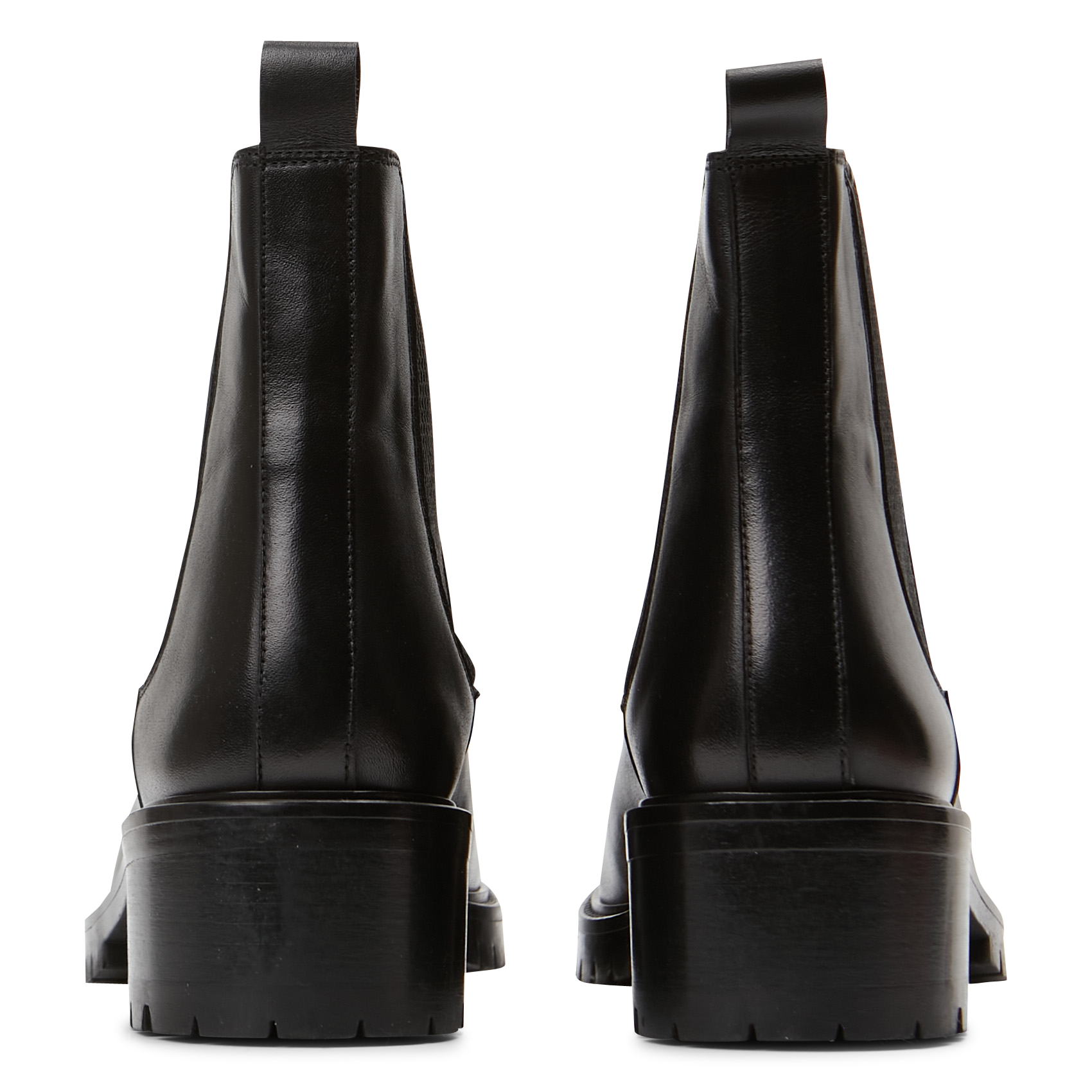 ADOLIE - Boots en cuir lisse | Noir