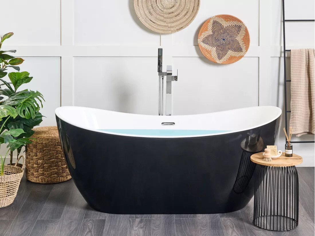 Baignoire îlot noire 170 x 77 cm ANTIGUA