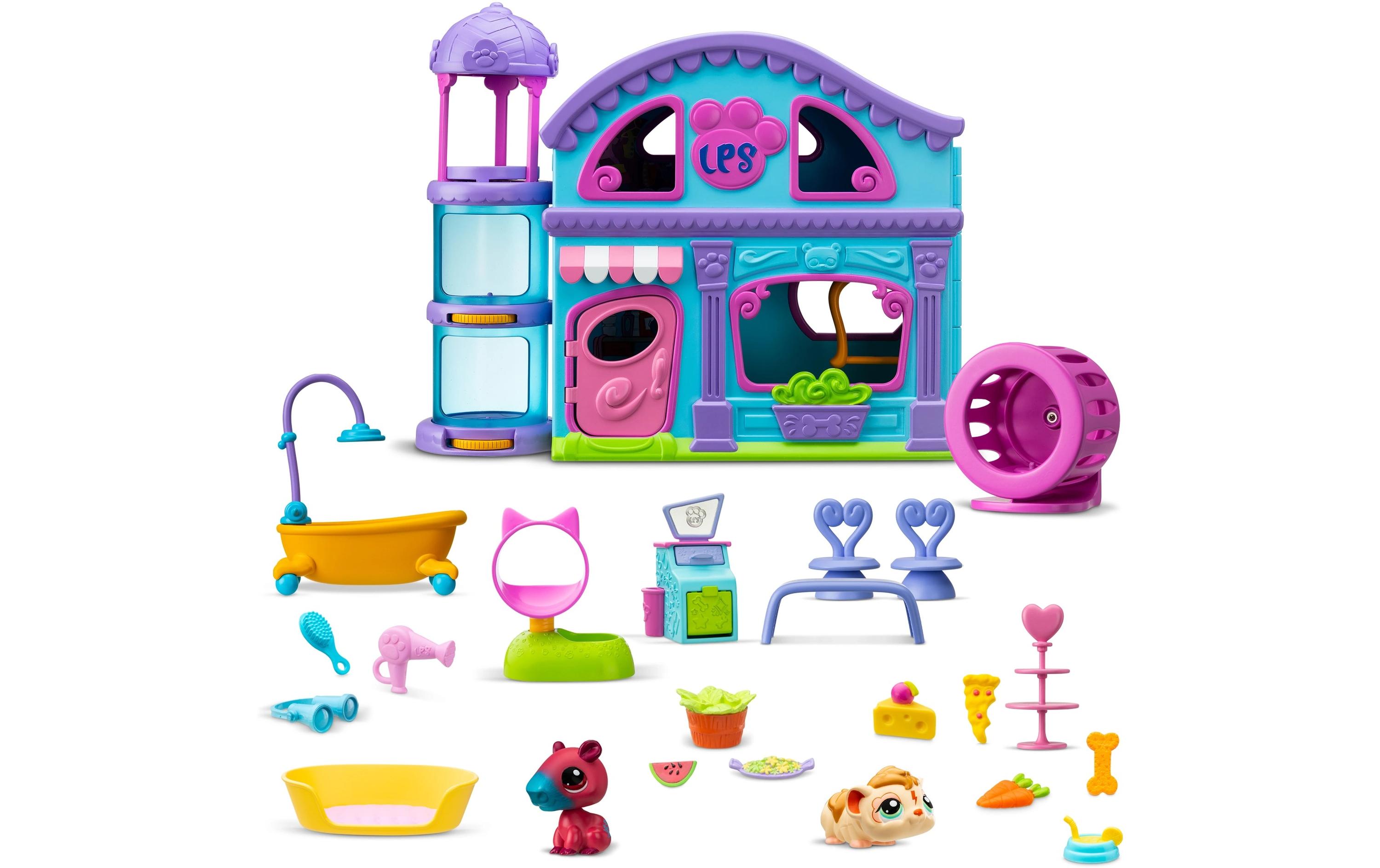 Spielfigurenset Littlest Pet Shop Petshop HouseSpielset mit 20 Accessoires