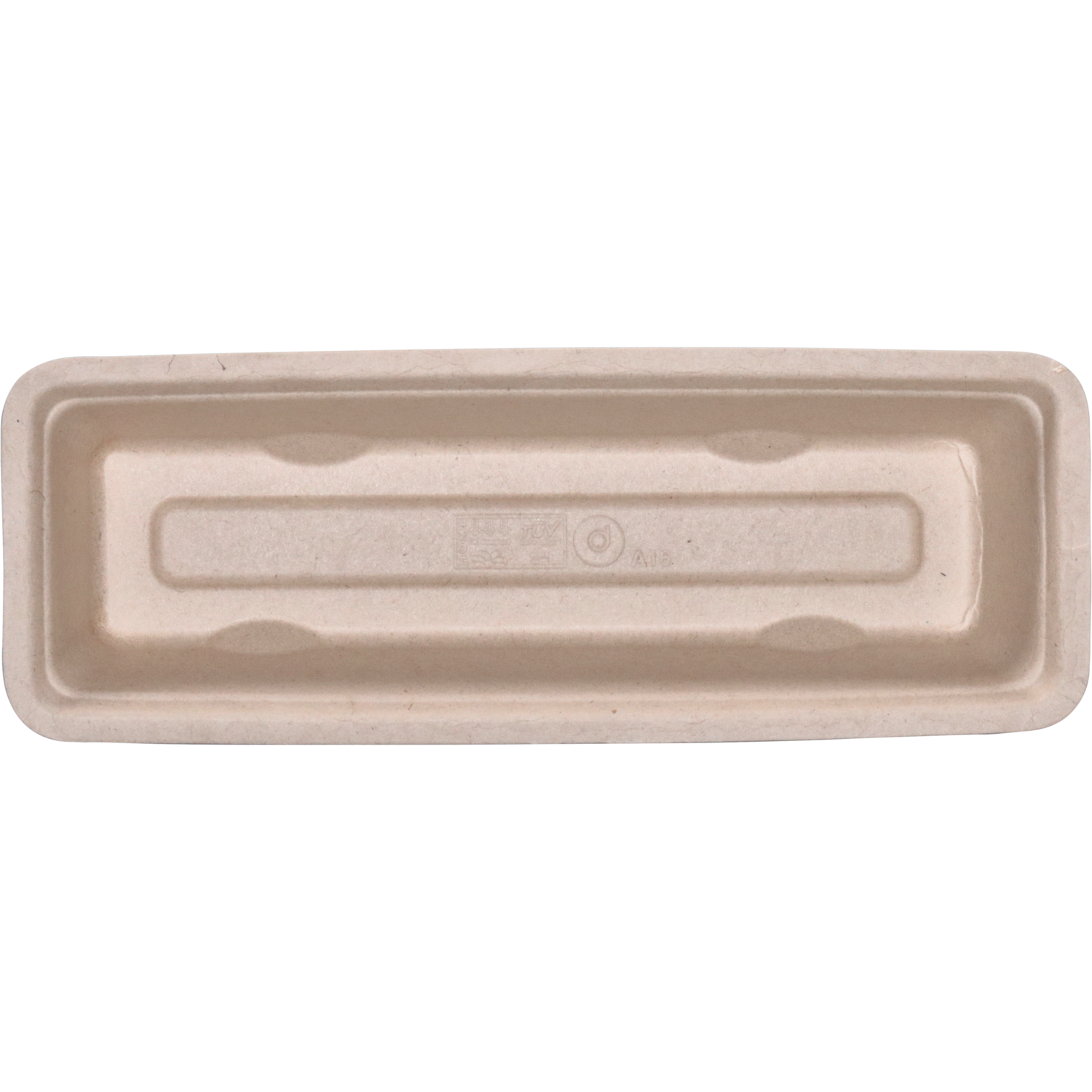 Depa Bak, Bagasse (suikerrietpulp), A16, snackbak, 200x72x32mm, naturel