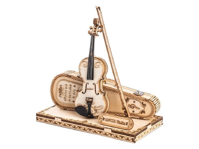 RoboTime Bausatz Violine Violine 3D Puzzle aus Holz