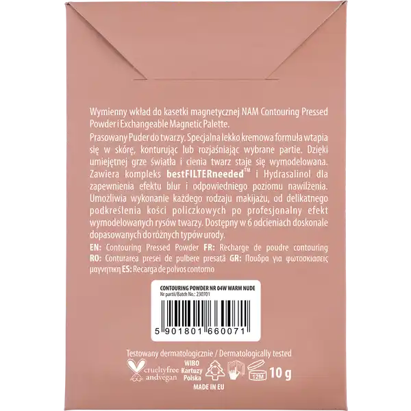 Contouring Pressed Powder in a blister nr 4