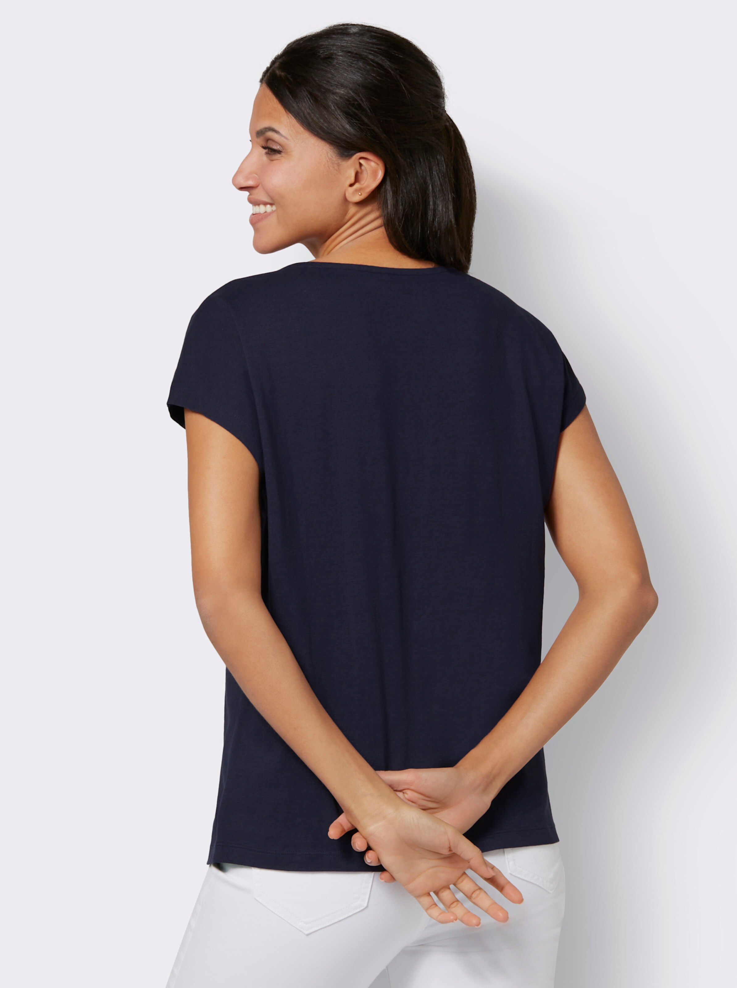 Kurzarmshirt mit Paisley-Muster