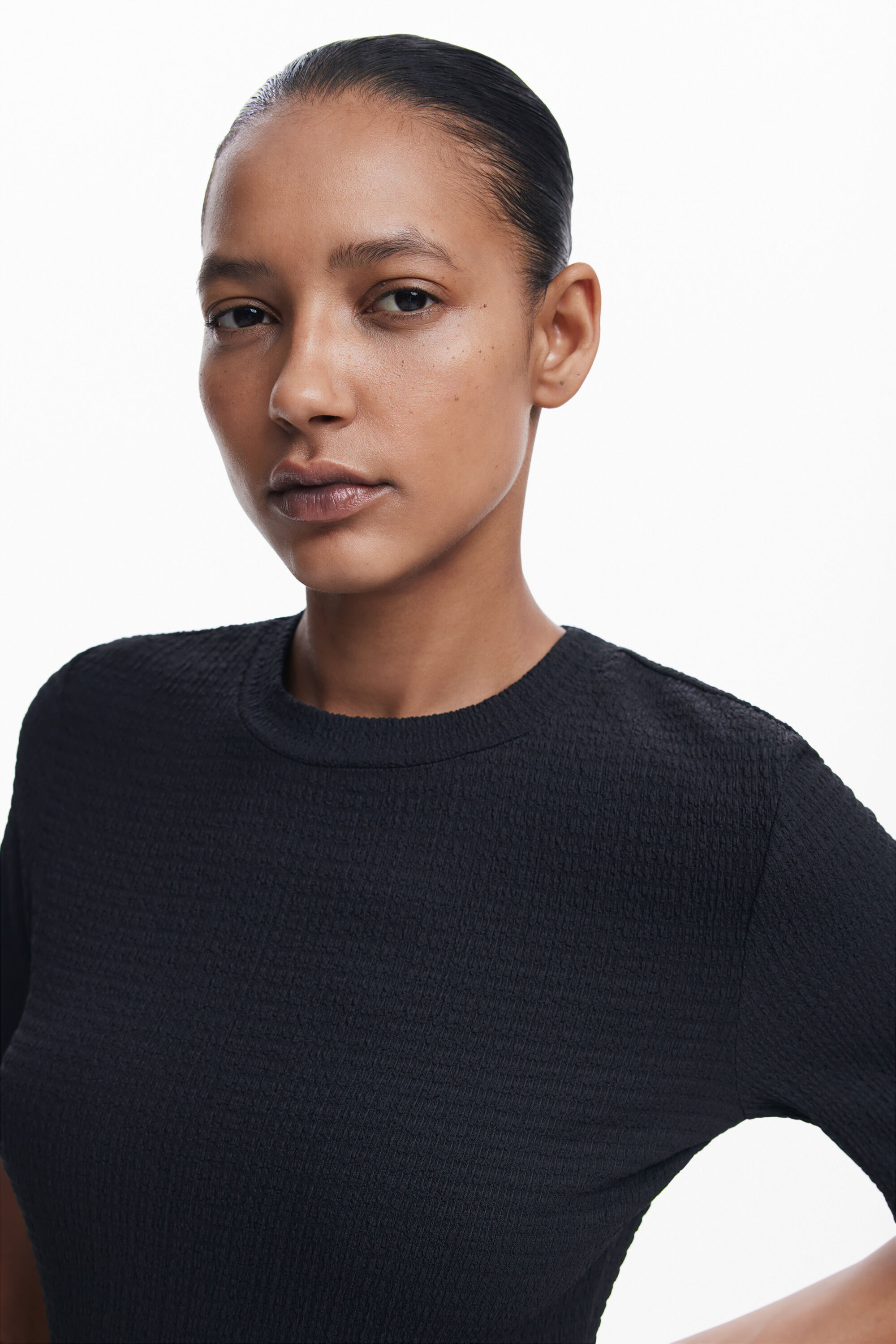 Vestido midi combinado