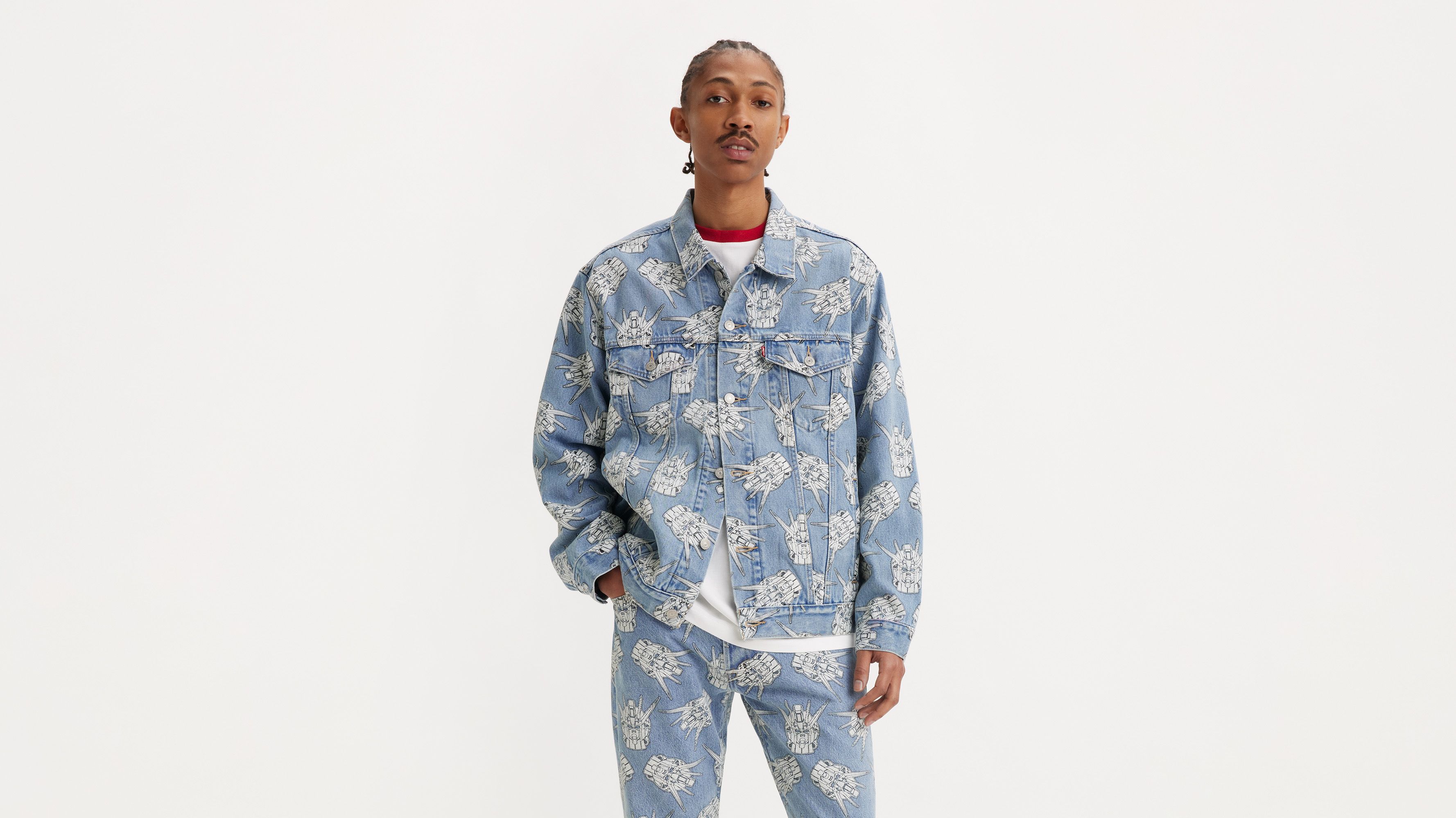 Veste Trucker Relaxed Levi's® x Gundam SEED - Starfighter Trucker - Bleu