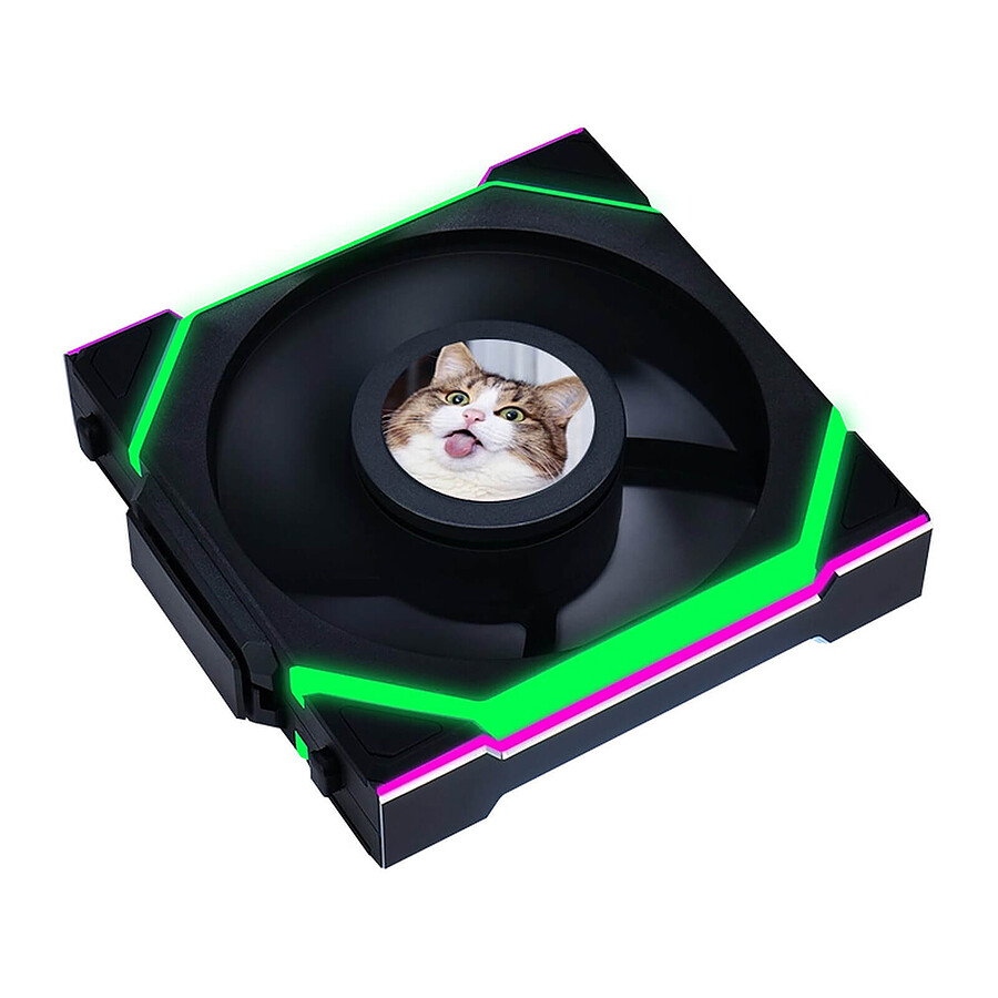 Lian Li Uni Fan SL Wireless LCD 120 Reverse Blade - Noir