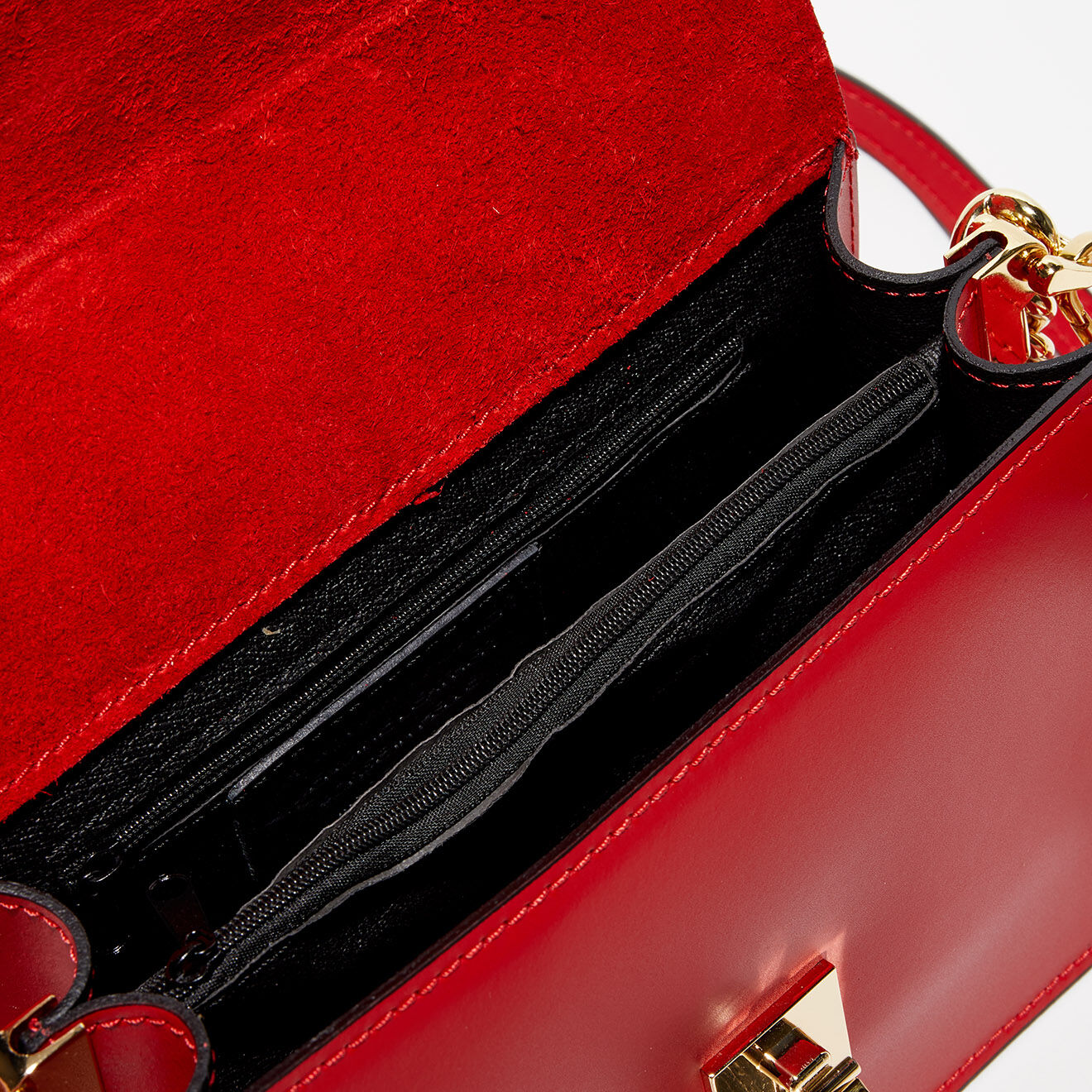 Christian Laurier Sac bandoulière en Cuir Ava rouge -  22x14x10 cm