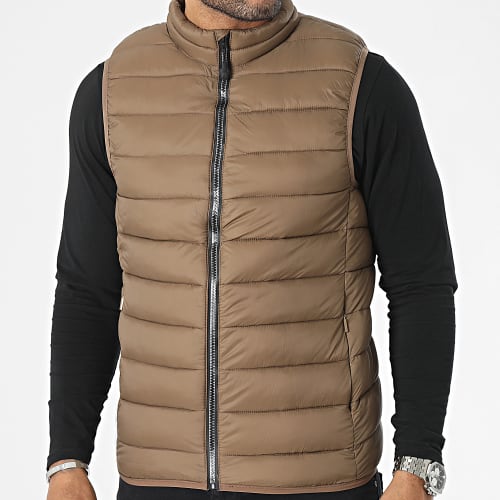 Doudoune Sans Manches Marron