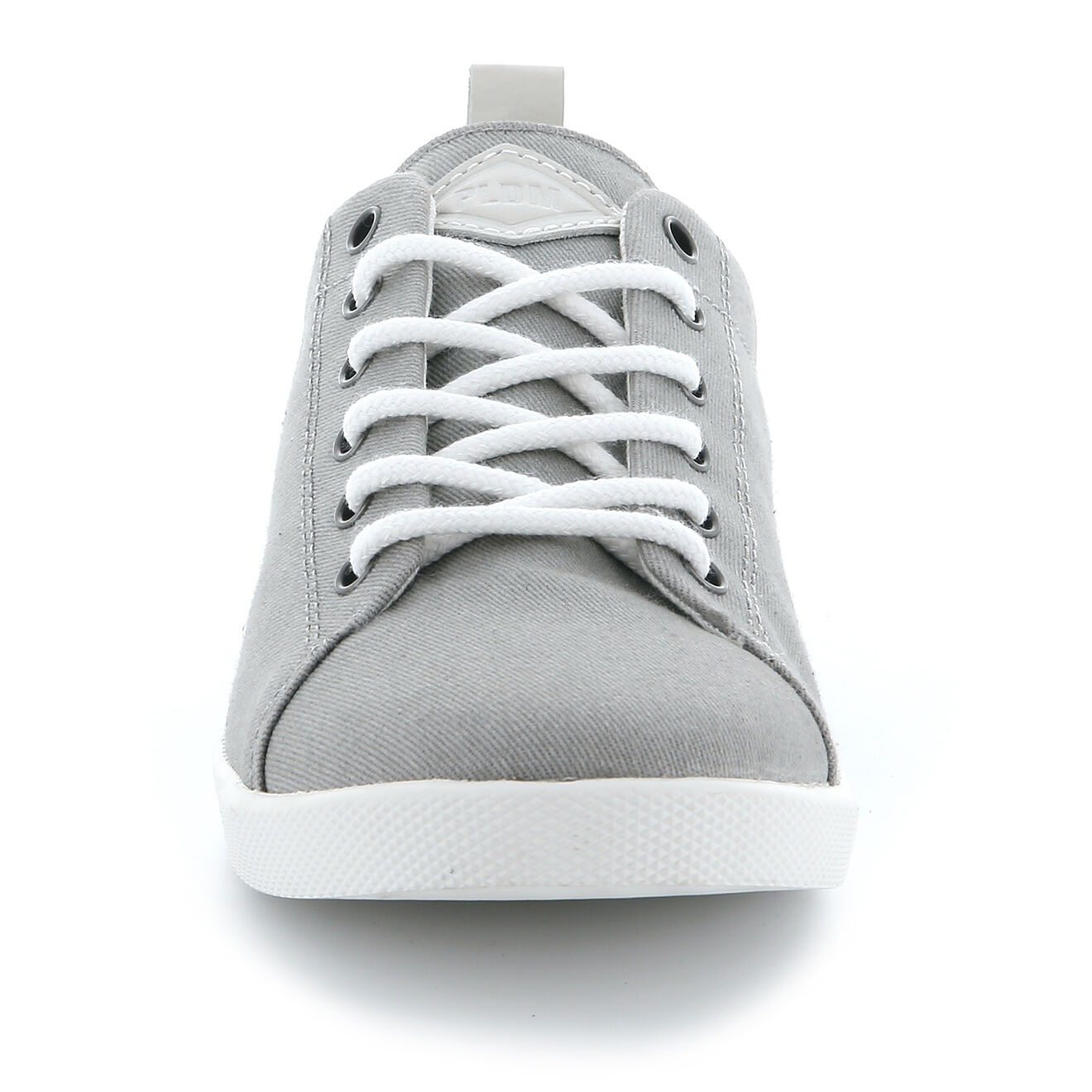 Palladium Baskets basses en Twill de coton Bel gris clair