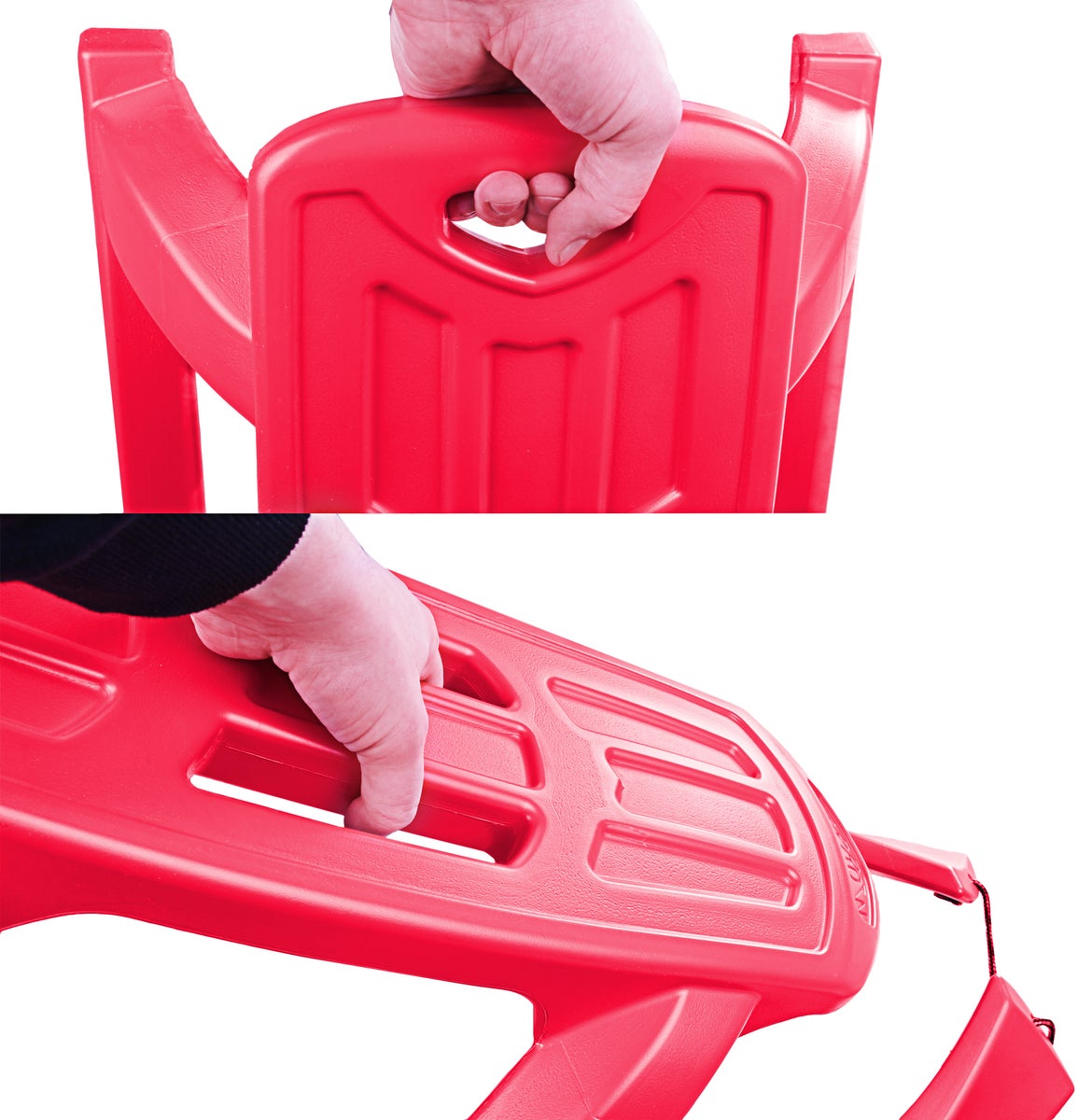 Ondis24 Kinderslee Racerodel Bob Arrow met Metalen Glijders Rood, Slee