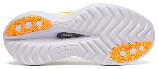 Chaussures Running Saucony Endorphin Trainer Blanc/Jaune Femme