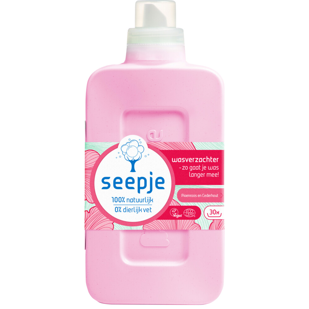 Seepje Wasverzachter Pioenroos en Cederhout 30 Wasbeurten750 ml