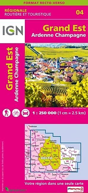 IGN - NR04 GRAND EST ARDENNE CHAMPAGNE RECTO VERSO