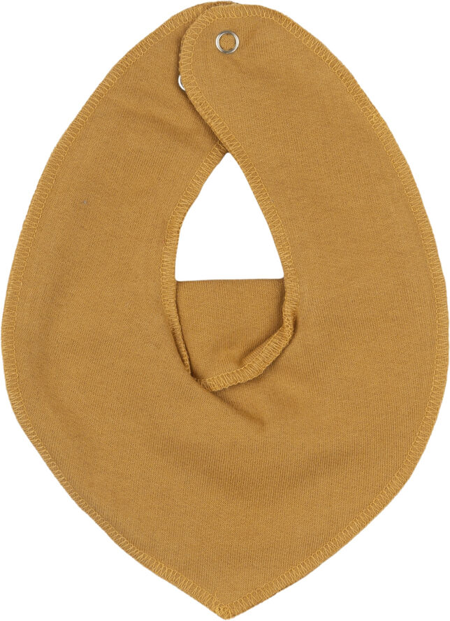 Mikk-Line Cotton Bibs - Triangle Honey mustard