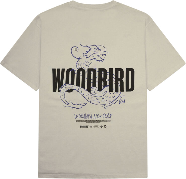 Woodbird WBBaine Dragon Tee Dark beige