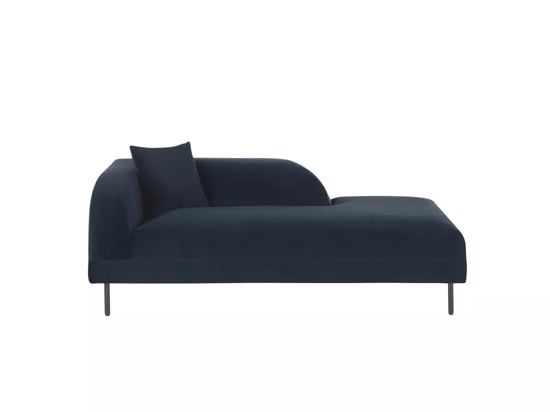 Chaise longue côté droite bleu foncé LE CRAU