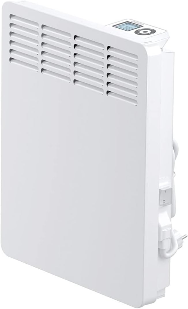 STIEBEL ELTRON Wandkonvektor CNS 50 Trend, 0,5 kW für ca. 6 m², TÜV geprüft, LC-Display, Wochentimer, Elektroheizung energiesparend, Wandmontage, mit Stecker, 236524