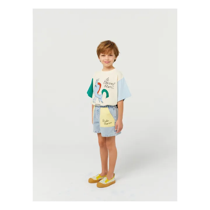 Bobo Choses Exclusivité Bobo Choses x Smallable - Short Denim Brodé | Bleu jean