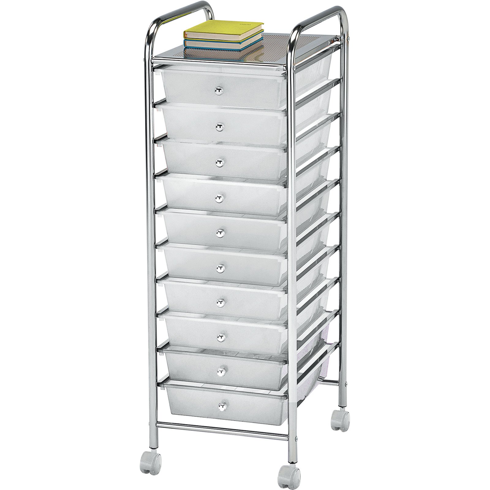 Rollwagen Saar Metall chromfarben 33 x 96 x 39 cm