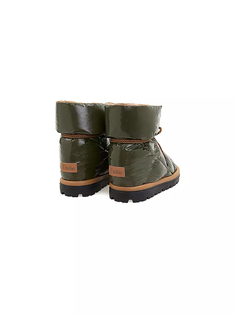 FLUFIE Snowboots SHINY olive