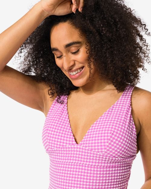 maillot de bain femme fermeture dans le dos corail