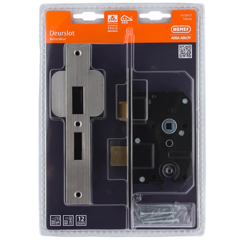 Nemef veiligheids cilinderslot SKG** 4119/17-50 PC55