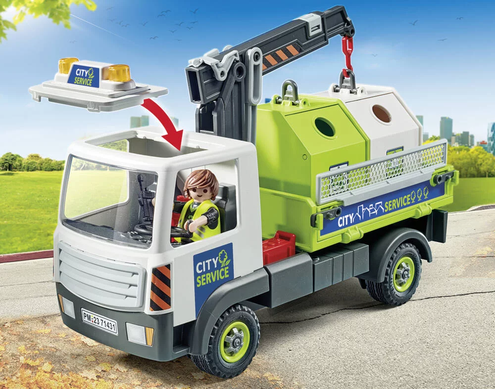 CAMION-GRUE DE RECYCLAGE DE VERRE - 71431