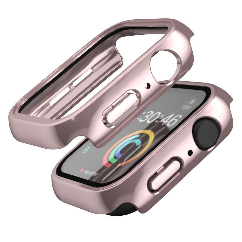 Apple Watch (41 mm) Hardcase Bumper   Display Schutzglas (IP68) - Roségold