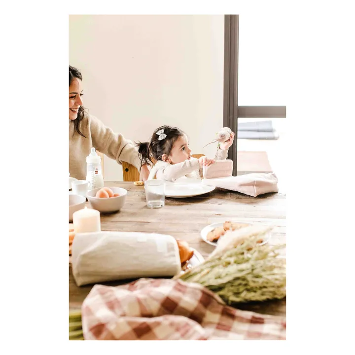 Adorna Lunch bag isotherme en lin | Rose