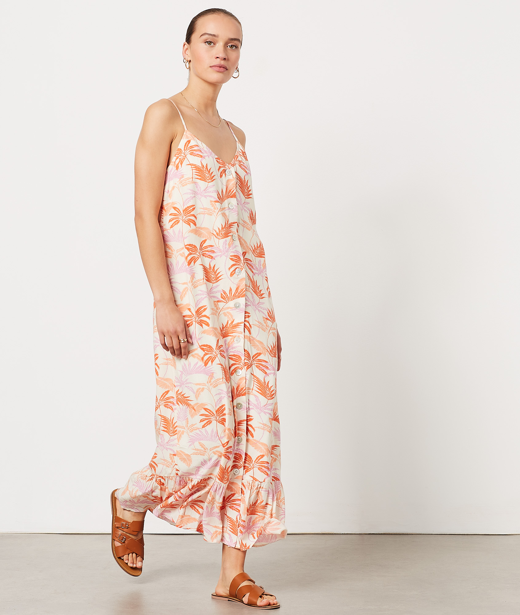 Robe longue imprimée