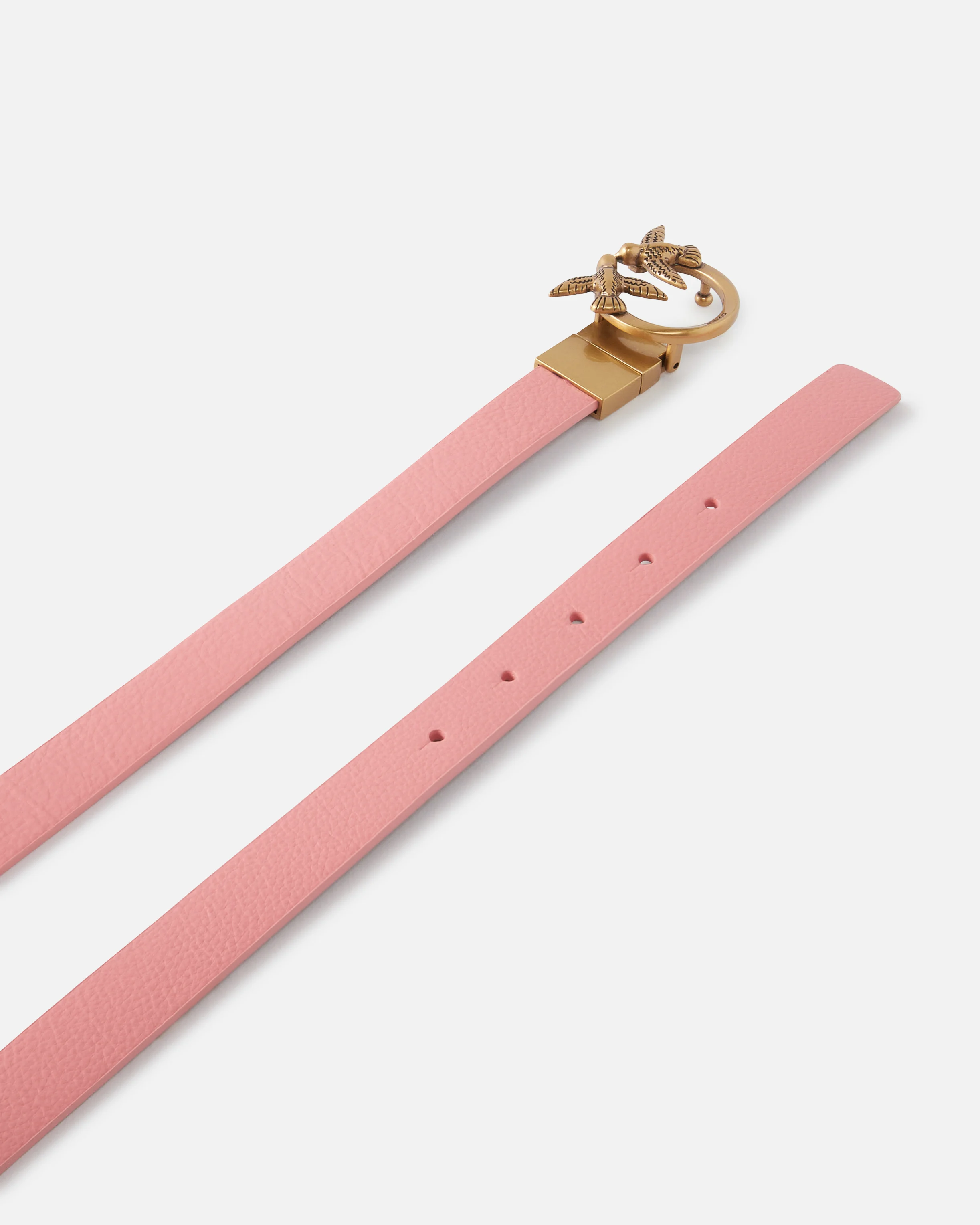 Ceinture fine réversible | Rose