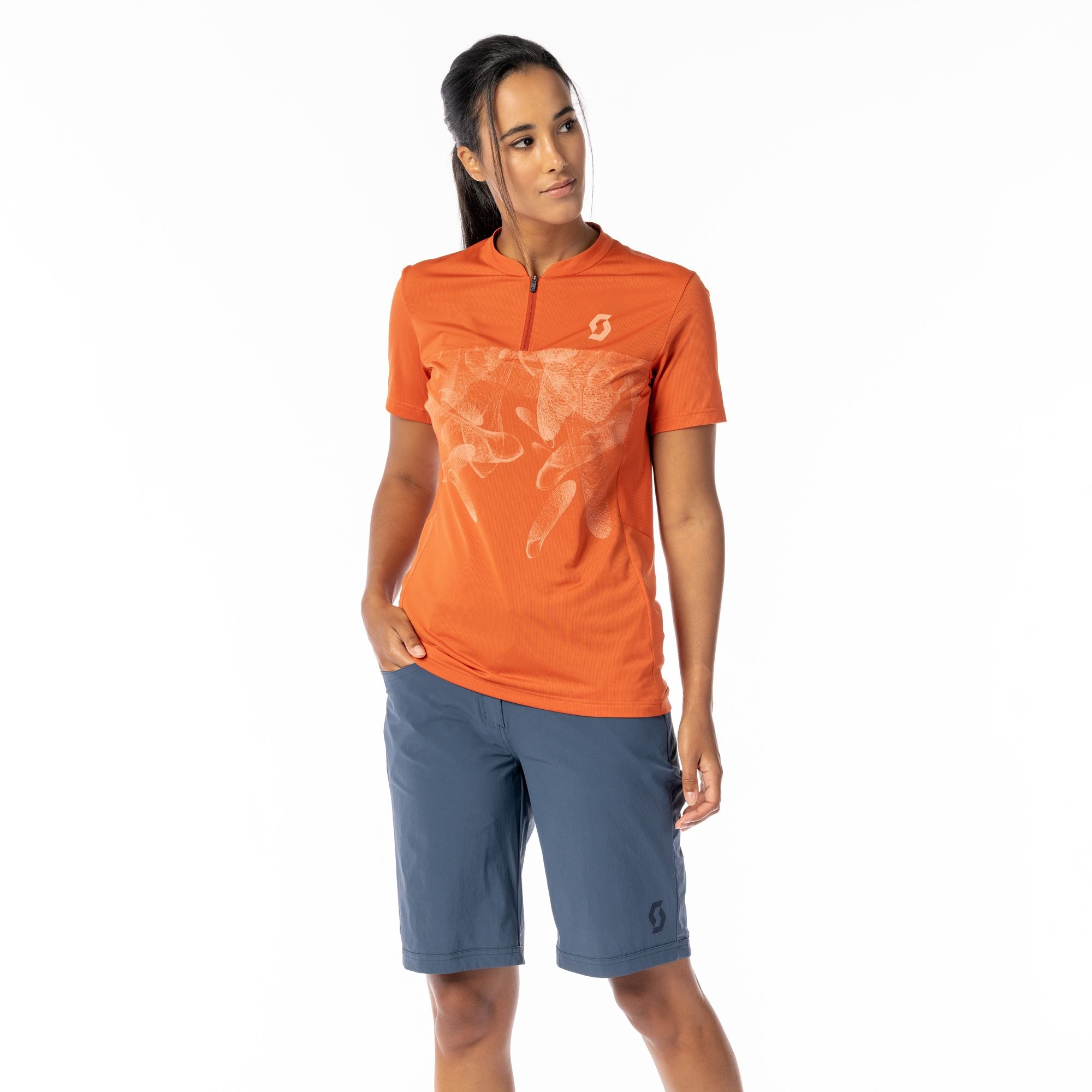 SCOTT Trail Flow cykelshorts mørkeblå dame