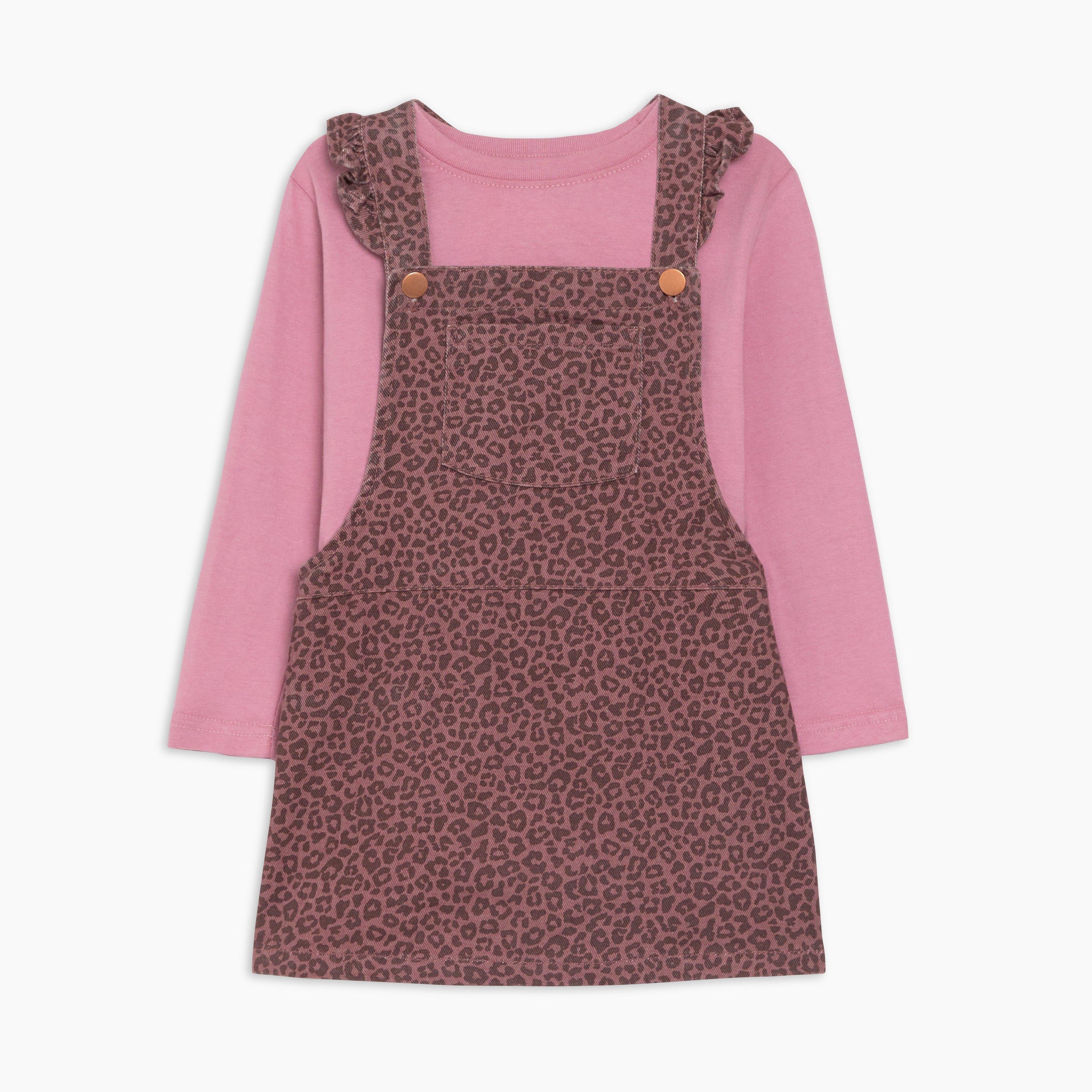 Be You Studio Younger Girls Pinafore and T-shirt Set