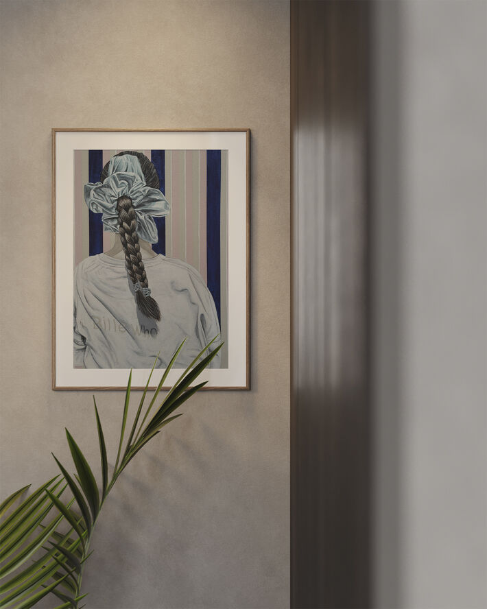 Poster & Frame Bille Who - Talk to the Braids Flerfarvet